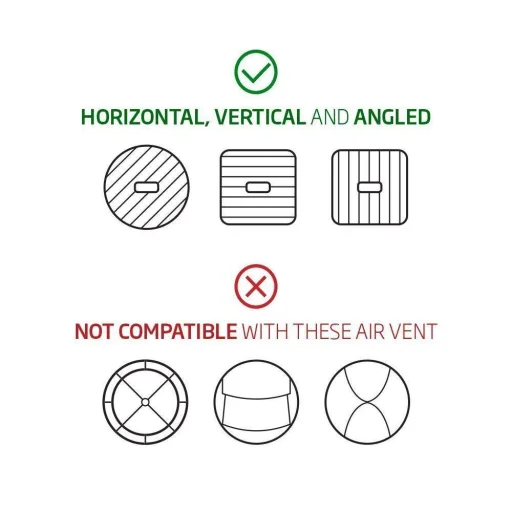 Spigen H12 Mágneses autós tartó szellőzőre fekete - 3