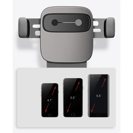 Baseus Cube Gravity szellőzőre erősíthető autós telefontartó fekete (SUYL-FK01) - 12