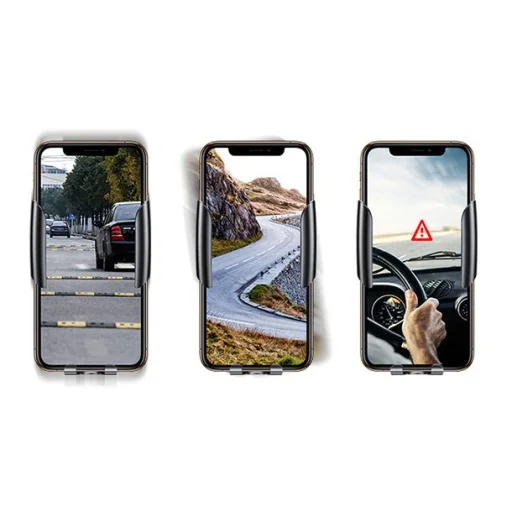 Baseus Future Gravity autós telefontartó kör alakú szellőzőhöz fekete színben (SUYL-BWL01) - 14