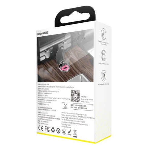 Baseus Tiny Star Mini PPS szivargyújtós töltő Type-C 30W pink (VCHX-B04) - 9