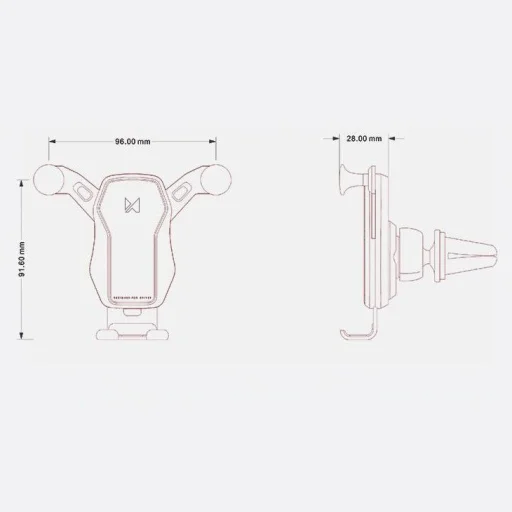 Wozinsky Gravity autós tartó szellőzőbe vízszintes és függőleges használathoz (WCH-04) - 18