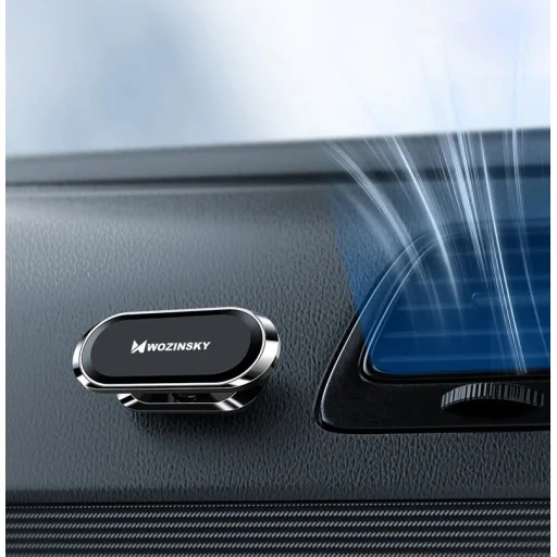 Wozinsky Mágneses autós telefontartó műszerfalra fekete (WMH-06) - 4