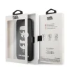 iPhone 12 mini Karl Lagerfeld KLFLBKSP12SFKICKC Heads fliptok fekete thumbnail