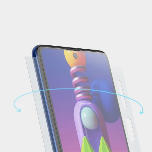 Samsung M51 2x kijelzővédő PET fólia Ringke Dual Easy (DWSG0015) - 6