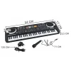 Elektromos billentyűs hangszer mikrofonnal és 61 billentyűvel, gyerekjáték szintetizátor thumbnail