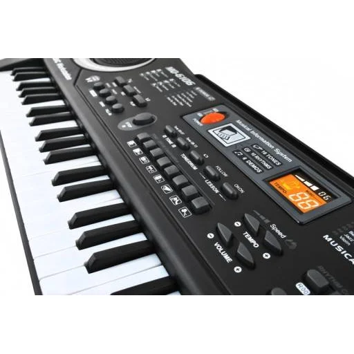 Elektromos billentyűs hangszer mikrofonnal és 61 billentyűvel, gyerekjáték szintetizátor - 8