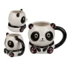 Panda mintájú kerámia dolomit bögre 600ml thumbnail