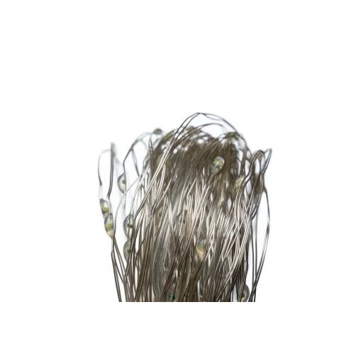 Napelemes karácsonyi világítás 100 LED meleg fényű fehér szín - 4