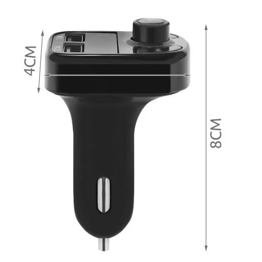 Bluetooth FM transmitter 2xUSB csatlakozóval fekete - 3