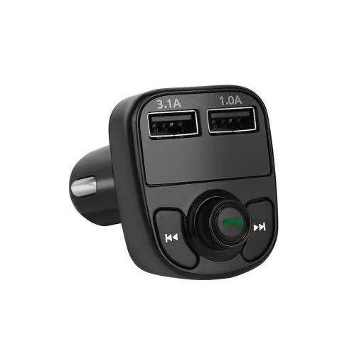 Bluetooth FM transmitter 2xUSB csatlakozóval fekete - 4