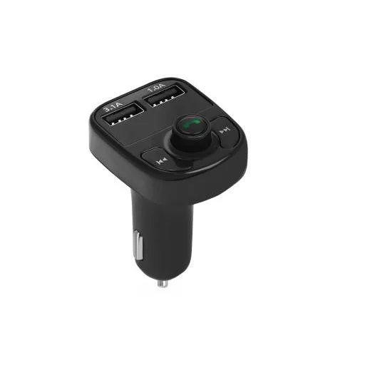 Bluetooth FM transmitter 2xUSB csatlakozóval fekete - 6