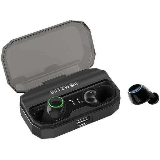 Blitzwolf BW-FYE3S TWS vezeték nélküli fülhallgató kijelzővel Bluetooth 5.0 fekete - 4