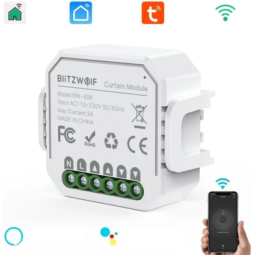 BlitzWolf BW-SS6 WiFi okos kapcsoló fehér - 2