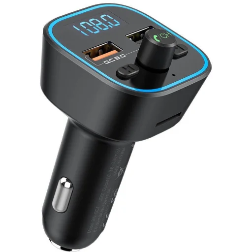 BlitzWolf BW-BC1 Bluetooth 5.0 2x USB + MicroSD FM Transmitter és töltő - 3