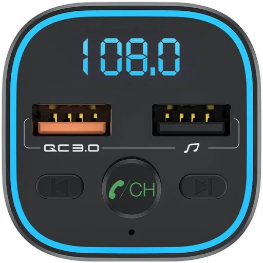 BlitzWolf BW-BC1 Bluetooth 5.0 2x USB + MicroSD FM Transmitter és töltő - 4