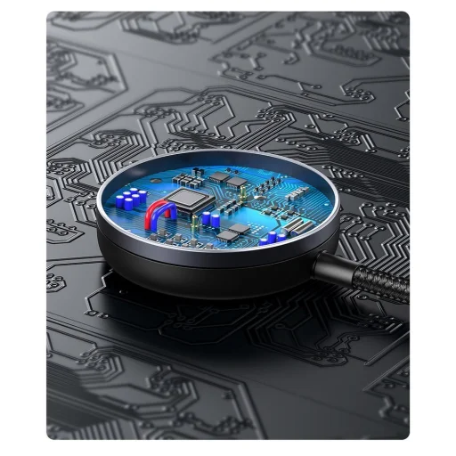 USB / USB Type C 40 W kábel + Huawei / Honor okosóra vezeték nélküli Qi töltő fekete Baseus 2in1 (CA1T2-G1) - 12