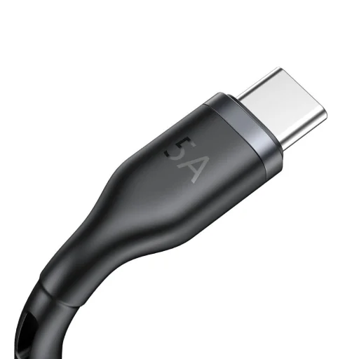 USB / USB Type C 40 W kábel + Huawei / Honor okosóra vezeték nélküli Qi töltő fekete Baseus 2in1 (CA1T2-G1) - 3