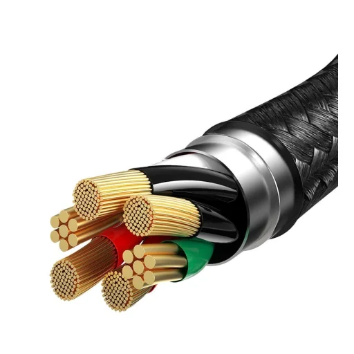 Baseus 3in1 USB - Lightning / USB Type C / micro USB kábel 1.2m 5A 480 Mbps 40W zöld (CA1T3-06) - 18