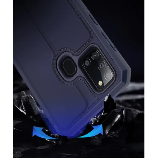 Dux Ducis Skin X fliptok Samsung A21S kék - 9