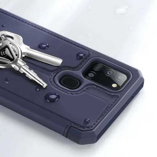 Dux Ducis Skin X fliptok Samsung A21S kék - 11