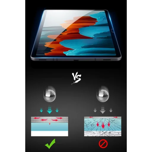 Dux Ducis Super Tough kijelzővédő üvegfólia Samsung Galaxy Tab S7+ Plus - 8