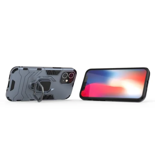 iPhone 12 mini Armor Ring mágneses tok kék - 5