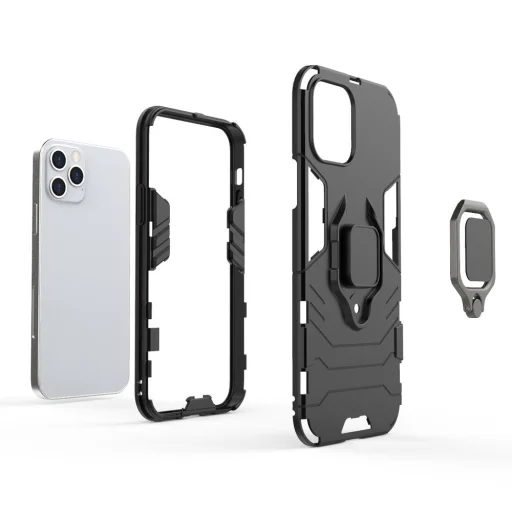 iPhone 12/ 12 Pro Armor Ring mágneses tok kék - 3