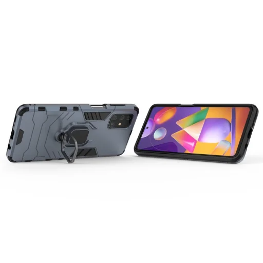 Armor Ring mágneses tok Samsung M31S kék - 6