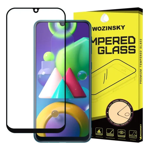 Wozinsky Super Tough kijelzővédő üvegfólia Samsung M21 fekete - 1