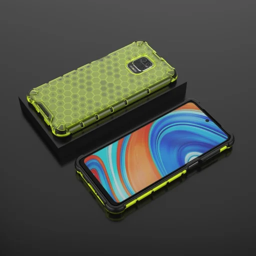 Honeycomb armor TPU tok Xiaomi Redmi Note 9 Pro / Redmi Note 9S zöld - 13
