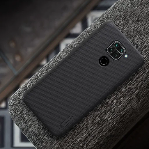 Nillkin Super Frosted Shield tok + kihajtható támaszték Xiaomi Redmi 10X 4G / Xiaomi Redmi Note 9 fekete - 6