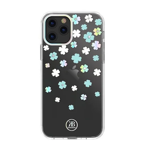 iPhone 12 Pro MAX Kingxbar Lucky Series tok Swarovski kristállyal Clover - 1