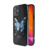 iPhone 12 mini Kingxbar Butterfly Series tok Swarovski kristállyal kék thumbnail