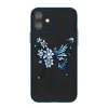 iPhone 12 mini Kingxbar Butterfly Series tok Swarovski kristállyal kék thumbnail