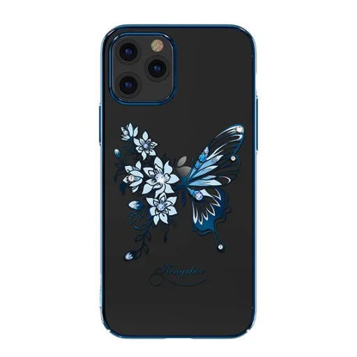 iPhone 12 Pro MAX Kingxbar Butterfly Series tok Swarovski kristállyal kék - 1
