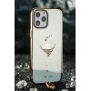 iPhone 12 mini Kingxbar Wish Series tok Swarovski kristállyal fekete thumbnail