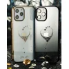 iPhone 12 mini Kingxbar Wish Series tok Swarovski kristállyal fekete thumbnail