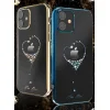iPhone 12 mini Kingxbar Wish Series tok Swarovski kristállyal fekete thumbnail
