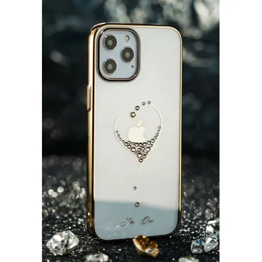 iPhone 12 mini Kingxbar Wish Series tok Swarovski kristállyal fekete - 10