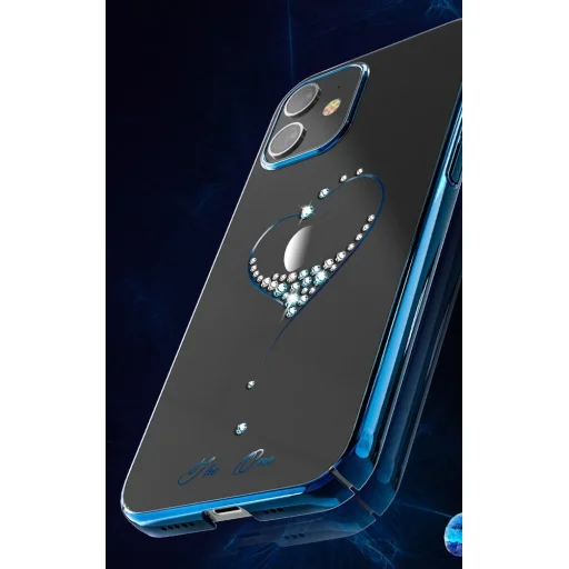 iPhone 12 mini Kingxbar Wish Series tok Swarovski kristállyal fekete - 6