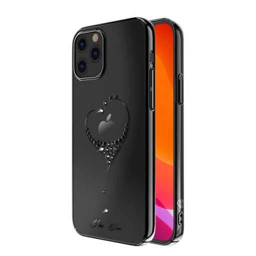 iPhone 12 mini Kingxbar Wish Series tok Swarovski kristállyal fekete - 2