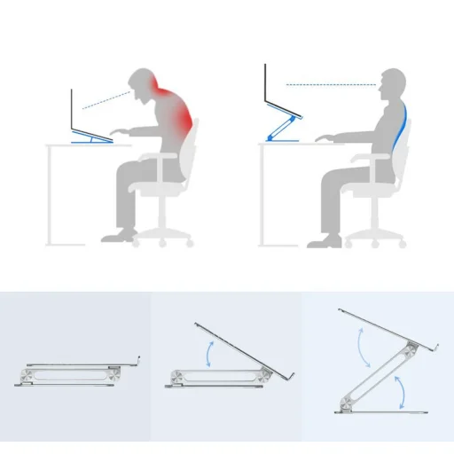 Nillkin ProDesk állítható Laptop laptop állvány szürke - 6