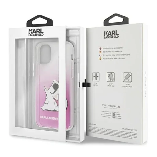 Karl Lagerfeld KLHCP12LCFNRCPI Choupette Fun iPhone 12 Pro MAX pink - 4