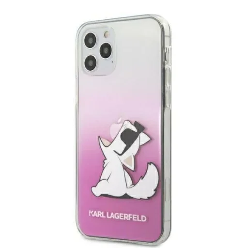 Karl Lagerfeld KLHCP12LCFNRCPI Choupette Fun iPhone 12 Pro MAX pink - 1