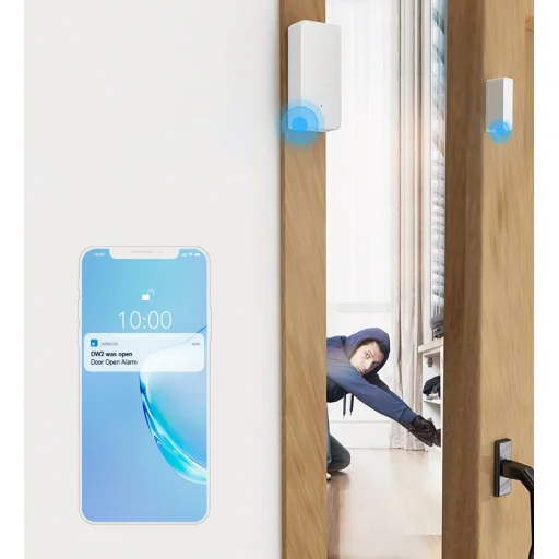 Sonoff DW2 RF Vezeték nélküli ajtó és ablak nyitás érzékelő 433 MHz RF fehér (M0802070003) - 17