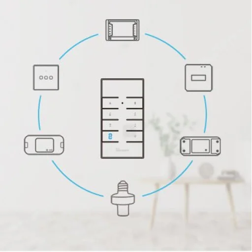 Sonoff RM433 (akkumulátorral) vezeték nélküli távirányító 433 MHz fehér (IM190314042) - 7