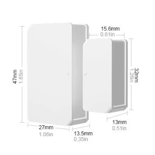 Sonoff SNZB-04 ZigBee (akkumulátorral) Vezeték nélküli ajtó és ablak nyitás érzékelő fehér (SNZB-04) - 11