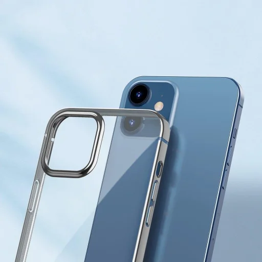 Baseus Shining flexibilis gél tok iPhone 12/ 12 Pro ezüst (ARAPIPH61N-MD0S) - 3