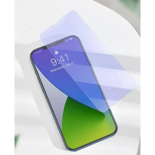 iPhone 12 Pro MAX Baseus 2x 0,3 mm Anti Blue Light kijelzővédő üvegfólia (SGAPIPH67N-LF02) - 13