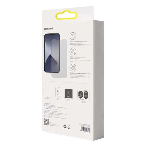 Baseus 2x 0.3 mm 9H Anti-Spy kijelzővédő üvegfólia iPhone 12 Pro MAX (SGAPIPH67N-LK02) - 4